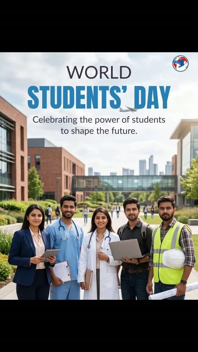 🎓 Happy World Students’ Day! 🌍📚
Every student has a dream, and every dream deserves an opportunity to grow. Keep learning, stay curious, and believe in your potential. Your hard work today can shape a brighter tomorrow! ✨
₹#studyabroad #studyingermany #overseaseducation #studyabroad #mbbsabroad